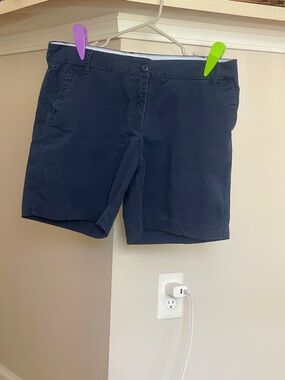 Classic Crown and Ivy navy Women’s Cotton Blend Shorts